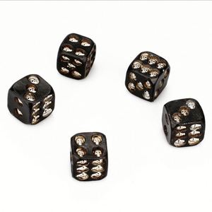Vente Flash : Dés Noirs Tête de Mort pour Fêtes d'Halloween – Idéaux comme Accessoires de Bar Effrayants et Outils Uniques pour Jeux à Boire - Product Image 2