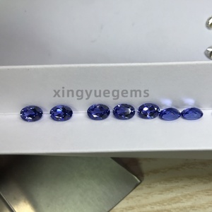 Pierres précieuses synthétiques Xingyue Rubis Différentes tailles Ovales Saphir cultivé en laboratoire Bleu noble Pierres précieuses pour la sertissage de bijoux - Product Image 4