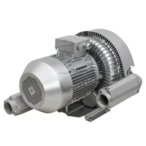 Double Stage 3KW 220V 380V three phase ring blower high pressure side channel blower