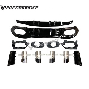 W177 diffuseur arrière et conseils pour W177 A180 A200 A220L lèvre arrière avec embouts d'échappement <span class=keywords><strong>2019</strong></span> ~ 2020 Année - Product Image 1