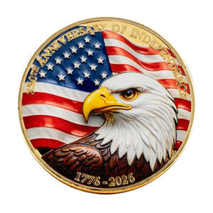Vorvermaltes Souvenir zum 250. Jahrestag der Gründung 1776-2026: Deklaration der Unabhängigkeit, Retro-Adler-Metallkunstwerk - Product Image 3