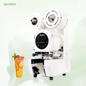 Fully Automatic Stainless Steel 90mm 95mm Paper Cups Plastic Cups Sealer Machine Bubble Tea Coffee Cups Sealing Machine