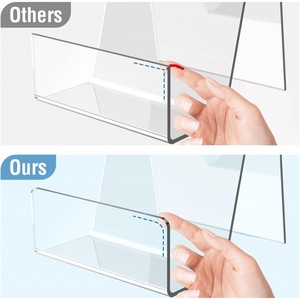 <b>Acrylic</b> Book Stand Transparent 3 Mm Thickness No Installation Required For Display Racks - Product Image 3