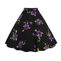 Vente en gros de jupes courtes pour femmes de haute qualité, style vintage, coupe trapèze, jupe patineuse d'été, taille haute, décontractée