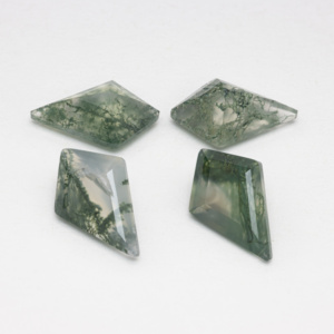 Piedra preciosa suelta musgo natural ágata piedra preciosa musgo <span class=keywords><strong>verde</strong></span> ágata cometa forma Moos ágata para la fabricación de joyas - Product Image 2