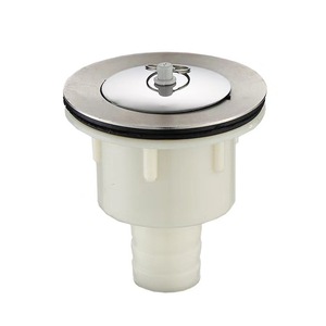 Mop Sink Drain Assembly 40 50mm Odor Proof With <b>Rubber</b> Seals And <b>Plug</b> For Laundry Sink - Product Image 2