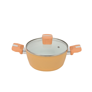 Juego de Utensilios de Cocina de Aluminio Naranja con Revestimiento Cerámico Premium al por Mayor, LFGB, Libre de PFOA, Ollas Antiadherentes, Sartén, Sartén <span class=keywords><strong>para</strong></span> Asar - Product Image 2