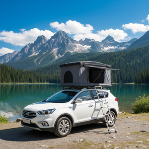 Tente de toit de voiture automatique à coque rigide ABS, tente de <span class=keywords><strong>camping</strong></span> en toile extérieure escamotable haute performance pour SUV - Product Image 6