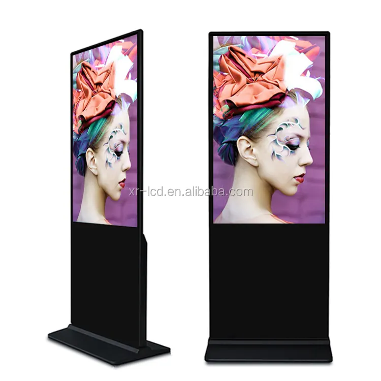 49 inch Floor Standing Advertising Raspberry Pi 4B LCD Display For Interactive Display Support Publicitaire Advertising Video