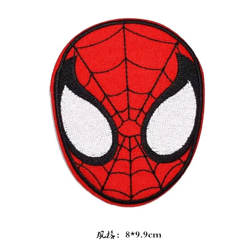 Spider Man Embroiderod Patch Embroidery Sticker For Hat Bag Shoe Tags Clothing Label Garment Accessories