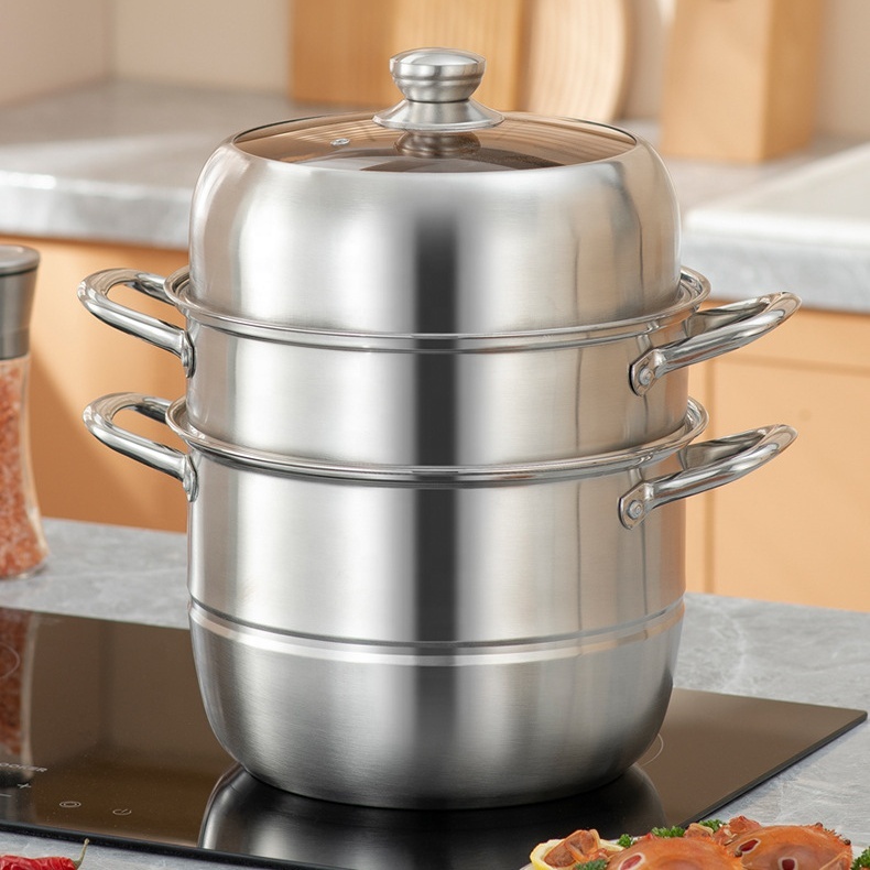 3 Tier Steamer Pot Dumpling Steamer Pot