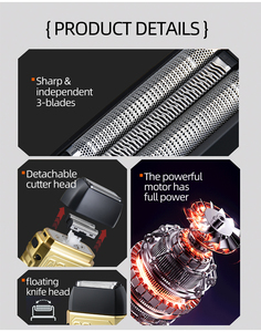 Travel Facial Hair Groomer Compact Face Male Electric <strong>Razor</strong> Rechargeable Electric Shaver Cutter <strong>Foil</strong> - Product Image 3