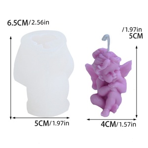 Molde de silicona 3D DIY para esculturas de ángeles, bebés y animales, para velas aromáticas y decoración del hogar, al por mayor - Product Image 6