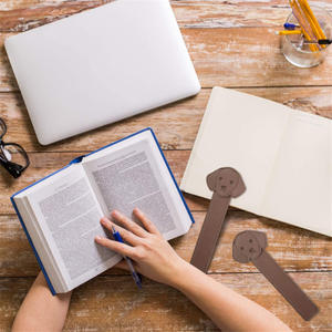 <span class=keywords><strong>Segnalibro</strong></span> in Pelle PU a Forma di Cane, Nuovo <span class=keywords><strong>Segnalibro</strong></span> per Studenti, Clip per Paginazione Libri, Regalo Personalizzabile - Product Image 2