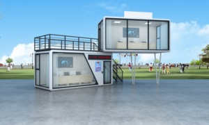 Venta directa 20Ft 40Ft Casas modulares prefabricadas Casas Pequeñas Modernas Cabina Oficina Hotel Oficina al aire libre Pod Apple Cabina para tierras sin usar - Product Image 3