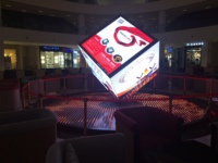 Écran d'affichage LED cube P2.5 couleur pleine personnalisé, intérieur/extérieur, étanche, haute luminosité, signalisation numérique publicitaire