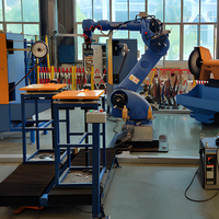 Robot Arm YASKAWA GP180 6 Axis Presisi Tinggi, Sistem Otomasi Pengelasan MIG TIG Arc dengan PLC Cerdas untuk Pemolesan