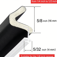 Bande d'étanchéité moderne en mousse PU durable, type fente, pour porte coulissante en verre et porte en bois, insonorisante – Meilleures ventes