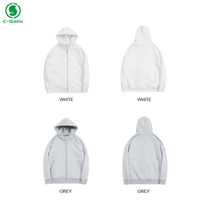 Sudaderas con cremallera personalizadas para hombre Sudadera con capucha bordada de lana <span class=keywords><strong>polar</strong></span> unisex para hombre - Product Image 5