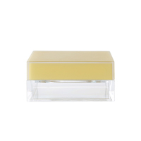 Pot cosmétique carré AS MS L68.7*W68.7*H32.5mm transparent vide pour crème, emballage maquillage personnalisé