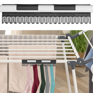 Hot Selling Foldable <b>Laundry</b> <b>Stand</b> with Sock Clips Space-Saving Collapsible Clothes Drying Rack Gullwing <b>Laundry</b> Rack - Product Image 4