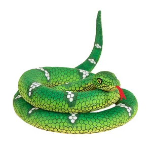 New Arrival Creative Lifelike Snake Plush Toys Simulation Safari Animals Large Snake Stuffed Toys