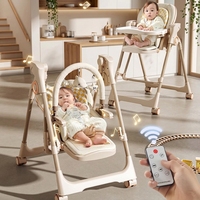 Chaise haute convertible pour bébé, ensemble de chaises à manger pour tout-petits, matériau PP, chaise haute pour bébé, nouveau design 2026, 3-en-1 multifonctionnel