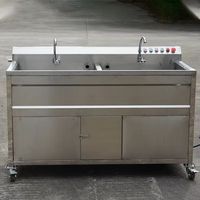 Dezoton industriële fruit- en groentewasmachine met bubbel- en ozonreiniger voor commerciële en huishoudelijke voedselverwerking