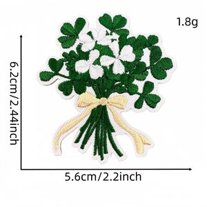 Parches Termoadhesivos Bordados con Diseños de Flores Verdes Frescas, Dibujos Animados, Corazones, Búhos, Tulipanes, Ángeles, Osos, Mariposas, Hongos, Cajas de Regalo y Helados - Product Image 5