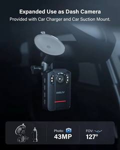 <span class=keywords><strong>BOBLOV</strong></span> nueva llegada 128GB 4K/2160P 4000mAh 13 horas de grabación de vídeo GPS videocámara seguridad cuerpo usado Cámara - Product Image 3