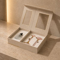 Coffret cadeau d'huiles essentielles pour massage Lionwrapack, coffret bien-être pour hôtel, emballage avec fenêtre, style livre magnétique cosmétique
