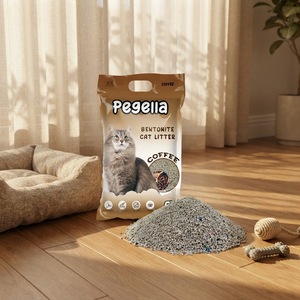 Fournisseur OEM de litière pour chat, litière pour chat en bentonite 5L, anti-adhésive, faible teneur en poussière, agglomération rapide, forme de boule, marque GUDING pour la salle de bain - Product Image 1