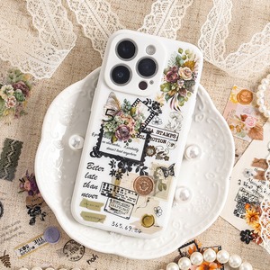 Pegatinas de Papelería PET Impermeables con Diseño de Pétalos de Flores Caídos, Impresión Offset, Diseño Retro de Película Cortada, Decoración Festiva - Product Image 4