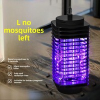 Lámpara Eléctrica Antimosquitos, Trampa para Insectos de Tamaño Pequeño, Luz UV Fotocatalítica para el Hogar, Atrapa Mosquitos de Voltaje Universal