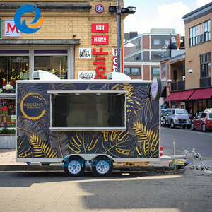 Remorque alimentaire commerciale personnalisée avec four à pizza en acier inoxydable et construction en fibre de verre pour la vente de glaces et de hot-dogs - Product Image 3