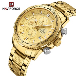 นาฬิกาข้อมือ Naviforce 8017 รุ่นใหม่ สไตล์ลำลอง สำหรับผู้ชาย ดีไซน์หรูหรา พร้อมฟังก์ชั่นจับเวลา ระบบควอตซ์ - Product Image 2