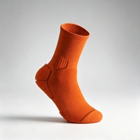 Chaussettes de sport athlétiques montantes, épaisses et rembourrées, pour le basketball, la course et l'entraînement, à compression, personnalisées, tricotées pour l'automne