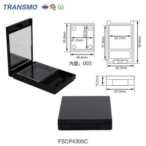 Palette de fards à paupières magnétique personnalisée, conteneur compact vide pour poudre, marque privée, avec miroir - Product Image 3