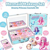 Trousse de Maquillage Tout-en-un 2026 pour Enfants : Valise Cosmétique Lavable, Kit de Maquillage Réel pour Filles