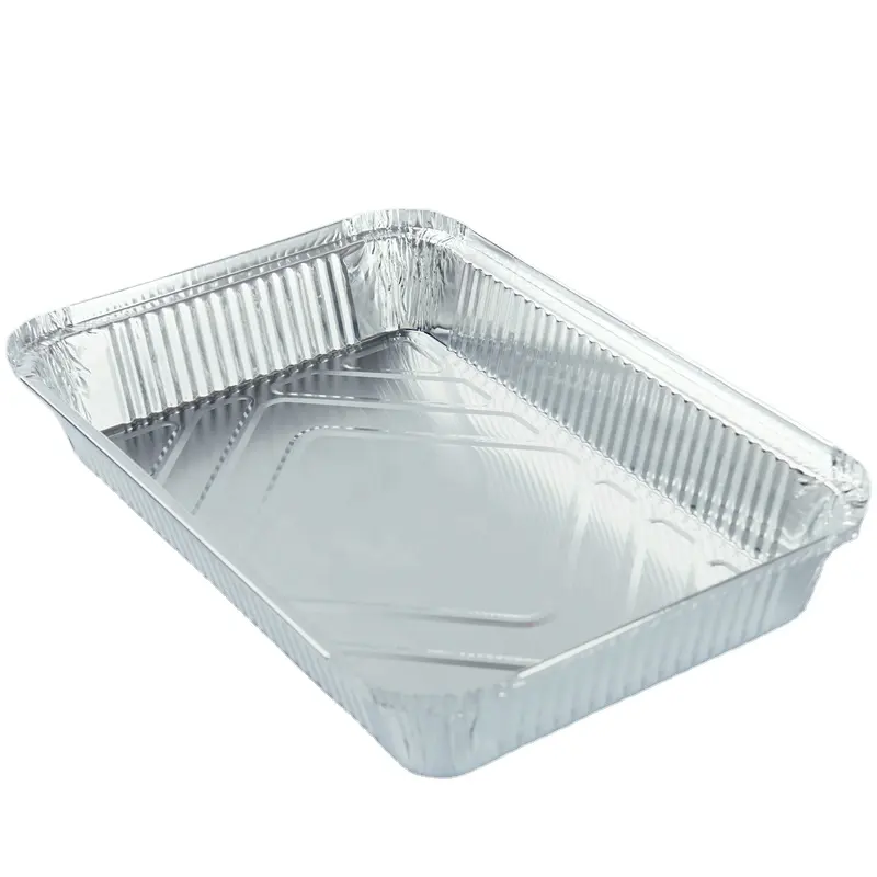 Aluminum Foil Pans 21x13 Full Size Disposable Trays For Steam Table Aluminum Foil Container With Foil Lid