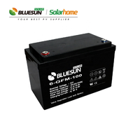 Upp Bluesun — batterie à décharge profonde pour maison, 12v, 100//250ah, GEL VARL, acide au plomb