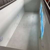 Piscine chauffée de luxe en conteneur maritime en acier, prête à l'emploi, pour extérieur, résistante aux UV, certifiée ISO pour usage commercial