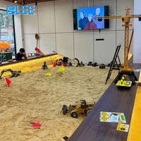 BLEE Kit de jeu populaire d'excavatrice-grue télécommandée pour enfants, jeu d'amusement pour centres commerciaux et cafés