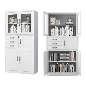 Luoyang Manufacturer Locks Modern Storage Furniture Office Steel <strong>Metal</strong> Vault Drawer <strong>File</strong> Cabinet with Glass Door Safe <strong>Box</strong> - Product Image 2