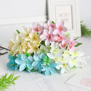 Flores de lirio artificiales, arreglo de flores de seda para decoración de bodas, decoraciones para el hogar, mesa de comedor, adornos para hoteles, Sayuri - Product Image 2
