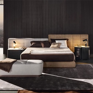 <span class=keywords><strong>Letto</strong></span> <span class=keywords><strong>Matrimoniale</strong></span>/Queen Size Moderno e Confortevole con Due <span class=keywords><strong>Testiere</strong></span>, Rivestimento <span class=keywords><strong>in</strong></span> <span class=keywords><strong>Tessuto</strong></span> Opaco di Alta Qualità per Camera da <span class=keywords><strong>Letto</strong></span> - Product Image 1