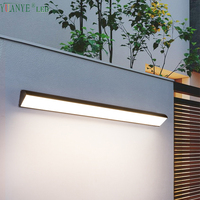 Promotion : Lampes murales LED cylindriques linéaires étanches IP65 12W 27W 50W, couleur unique rouge/vert/bleu/jaune/violet, à fixer en surface