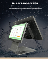 12 15.6 pouces double écran tactile POS Terminal AIO PC système de caisse enregistreuse imprimante Scanner matériel Point de vente Machine de caisse