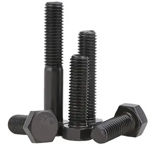 Full Thread Hex Bolt SAE Grade 2 5 8 Black Oxide Class 4.8 8.8