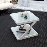 AILICHEN Table basse moderne en acier inoxydable et verre pour maison chinoise, beau design pour salon, meubles de maison